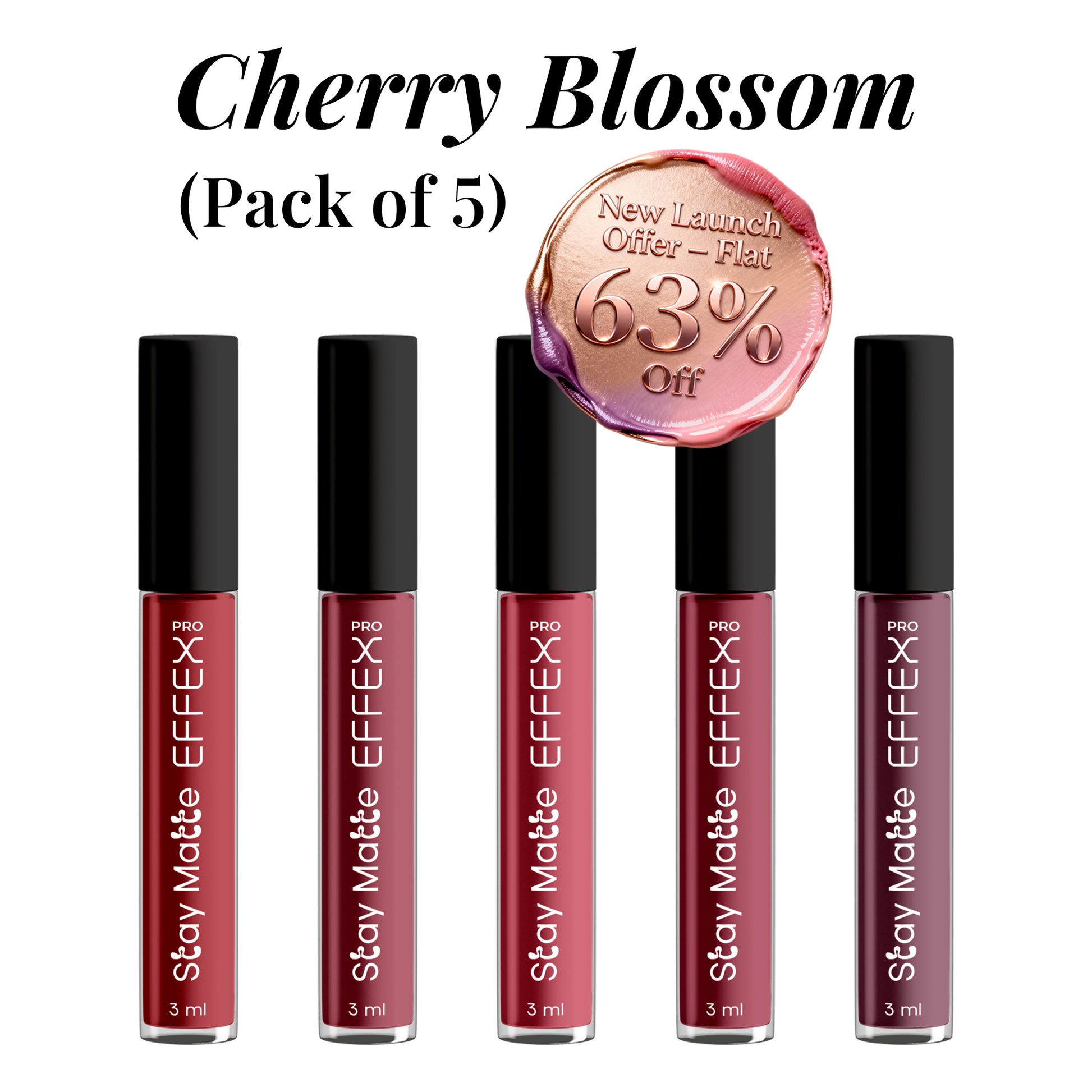 Stay Matte - Cherry Blossom (Pack of 5)