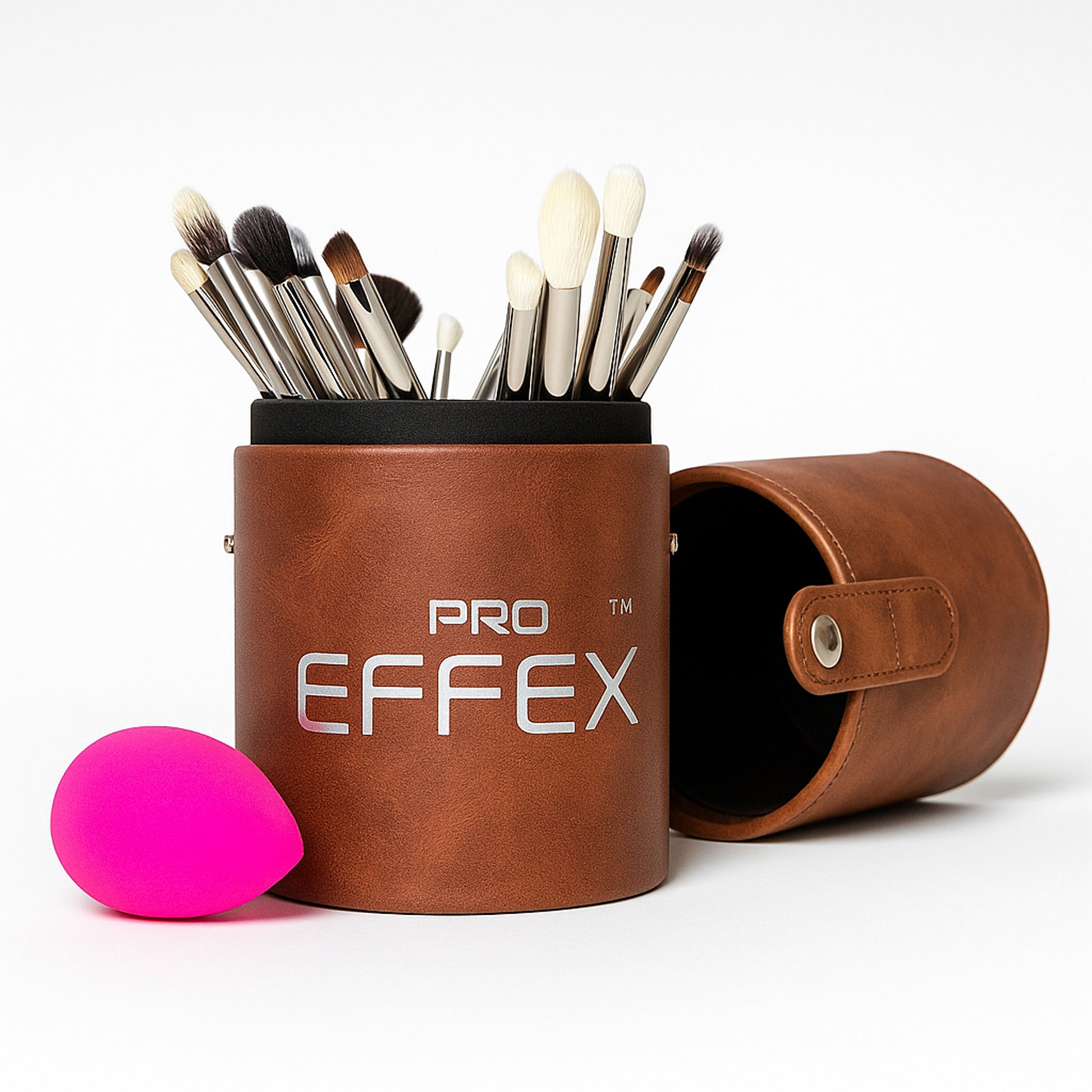 PE - 19 Luxury Wooden Makeup Brushes Set